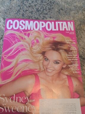 Cosmopolitan Hot Pink Cover Featuring Blonde Model